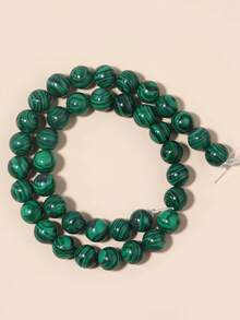 Cuentas de piedras naturales, cuentas sueltas de obsidiana, jade birmano, ojo de tigre, redondas y lisas, piedras preciosas de curación de energía para hacer joyas, pulseras y collares DIY