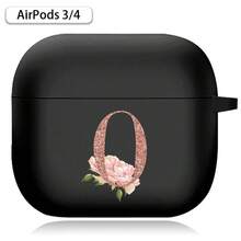 Earphone Case For Airpods (1st / 2nd / 3/4rd Generation) / Airpods Pro /Pro 2 Printed Gold Letters Soft Silicone Wireless BT Headphones Charging Box Protective Cover