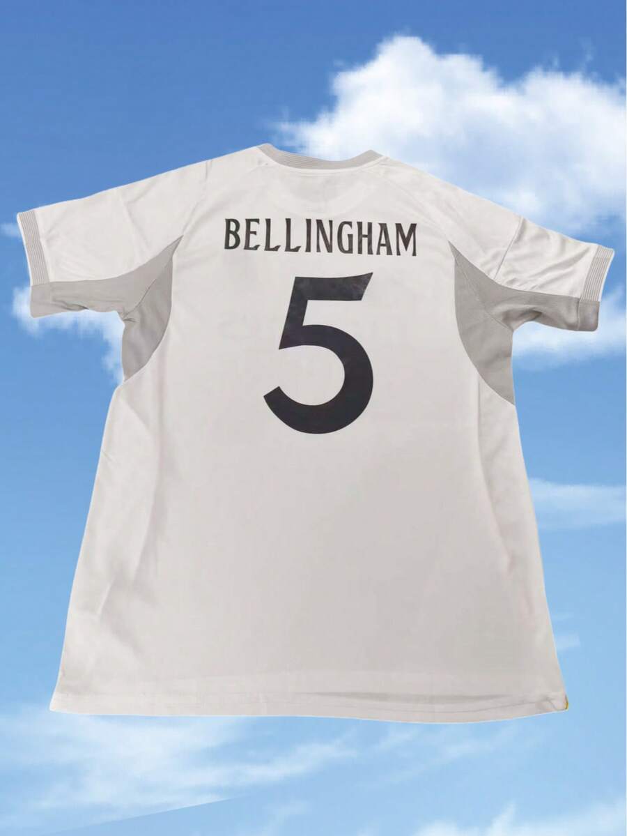 Soccer Jersey 25 26 Home No.5 Bellingham Short - White - View 1