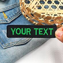 Custom Embroidery Name Tag Patch With Hook And Loop Backing,Multi-Functional,Adjustable,Durable,Ornamental,Reusable,Exquisite,Adorable,High-Quality,Modern,Colorful,Cute,Comfortable,Stylish,Custom,Personalized,Unique,Ideal Gifts For Him,Ideal Gifts For Her,Boyfriend,Girlfriend,Dad,Mom,Family,Friends,Son,Daughter,Office,Tea Room,School,Home,Home Refresh,Back To School Supplies,Warm Ambience,Home & Living,Customized Clothing Accessory Labels - White - View 8