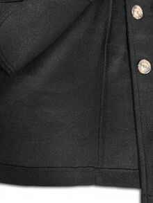 Plus Size Women's Outerwear Fall/Winter Single-Breasted Trench Coat With Collar Winter Long Coat