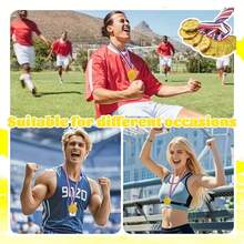 30/50枚金色塑料奖牌，配丝带项链 - 闪亮镀金，耐用PP材质，适用于体育运动、游戏、比赛、才艺表演、户外竞赛、社区活动、派对和派对礼品，适合用作体育奖项、游戏奖品、派对礼物、活动装饰、激励物品。 - 彩色 - 查看 4