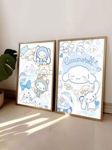 SANRIO 1张无框复古肉桂狗海报，可作房间、酒吧、咖啡馆、家居装饰、电影海报、墙面装饰、电视装饰或礼品。 - 彩色 - 查看 1