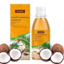 100ml Aceite corporal de coco brillante, hidratante, reafirmante, iluminador, calmante, humectante, aceite de masaje suavizante