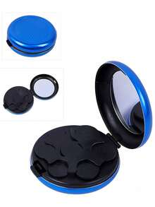1pc Euro Coin Holder Round Shape Coin Case With Makeup Mirror Portable Euro Coin Storage Box For Men Wallet Mini Wallet Purse Wallet Coin Wallet Wallet For Women Wristlet Wallet - Multicolor - View 15