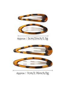 1 قطعة مشبك شعر بطبعة نمر بلون كهرماني فينتاج، اكسسوار شعر، مشبك شعر، مخلب شعر، مشبك شعر