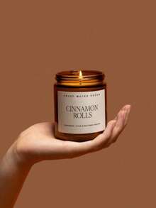 Cinnamon Roll Scented Candle, Baking-Inspired Food Lover Candle, Cozy Home Fragrance, Suitable For Kitchen, Bedroom And Living Room Decor, Sweet Gift For Women - Brown Large - View 1