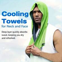 Hooded Towel, Neck And Face Cooling Towel, Suitable For Hot Weather, For Sports, Camping, Cycling, Golf And Other Activities - Christmas Gift