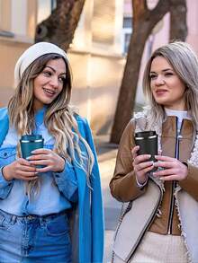 1 Pc Stainless Steel Insulated Travel Mug, Stainless Steel Coffee Cup, Mug, Double Wall Vacuum Water Bottle With Lid, Hot And Cold Dual Purpose Water Bottle, Suitable For Hot And Cold Drinks, Easy To Carry, Suitable For Home, Travel, Outdoor, Coffee, Back To School, Christmas, New Year, Cup, Cup, Insulated Water Bottle