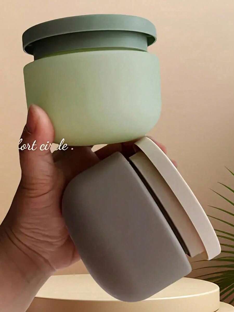 Envase de tocador recargable para viajes, botella dispensadora multifuncional con tapa protectora, tarro cosmético vacío de 250 ml, caja para mascarilla facial, accesorios de viaje con tapa, botella para crema facial, tarro para mascarilla capilar, botella para crema facial, botella para exfoliante, botella cosmética, tarro para loción corporal, solución de almacenamiento perfecta