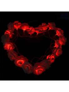 1 dây đèn hoa hồng xốp LED, đèn lồng nhỏ, chạy bằng hộp pin, dùng cho đám cưới ngày lễ tình nhân, đèn ngủ trang trí phòng vườn, trang trí lễ hội, lời cầu hôn lãng mạn ngày lễ tình nhân hoa hồng sáng tạo những vật dụng thiết yếu cho Giáng sinh, quà tặng Giáng sinh - đỏ hồng - Xem 8