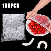 200pcs Reusable Stretch Silicone Lids, Food Wrap Covers, Fit Various Containers, Suitable For Leftovers, Grilling, Fruits & Vegetables - Multifunctional Sealing, Waterproof, Dustproof Stretch Film Covers For Kitchen, Refrigerator And Countertop Storage - Multicolor - View 13