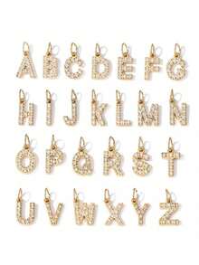 2 Pieces/Set Of Double Layer Wear Fashion Exquisite 3:1 Stainless Steel Necklace, A-Z Copper Inlaid Zirconia English Letter Pendant Women's Multi-Layer Necklace Jewelry, Ramadan, Valentine's Day Gifts