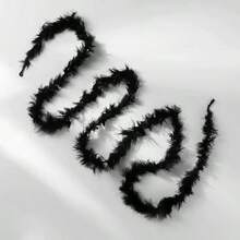 1 Stück bunte künstliche Fellboa 2m Plüschboa für Frauen zum Tanzen, Hochzeit, Party, Halloween, Bühnendekor, Feiertagsparty Kopfschmuck Accessoires, Schal Dekoration, geeignet für Geburtstag, Halloween, Weihnachten, Pferderennen, Teezeremonie, Silvester, Konzert und Heimdekoration, Tanzhochzeit, Bühnenauftritt, Karnevalskostüm und Accessoires, Partyzubehör, ideale Wahl als Geschenk - Verschiedenfarbig - Übersicht 15