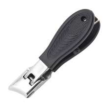 Profesjonalne obcinacze do paznokci u stóp ze stali nierdzewnej, obcinacze do paznokci, narzędzia do paznokci, bardzo duży otwór umożliwiający bezwysiłkowe i oszczędzające pracę przycinanie, niezwykle ostre, trwałe, wodoodporne i antykorozyjne, ergonomiczny, łatwy w uchwycie uchwyt z osłoną ochronną i pilnikiem do paznokci - idealne do grubych, twardych paznokci u stóp - do użytku w domu i w podróży