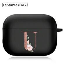 Earphone Case For Airpods (1st / 2nd / 3/4rd Generation) / Airpods Pro /Pro 2 Printed Gold Letters Soft Silicone Wireless BT Headphones Charging Box Protective Cover