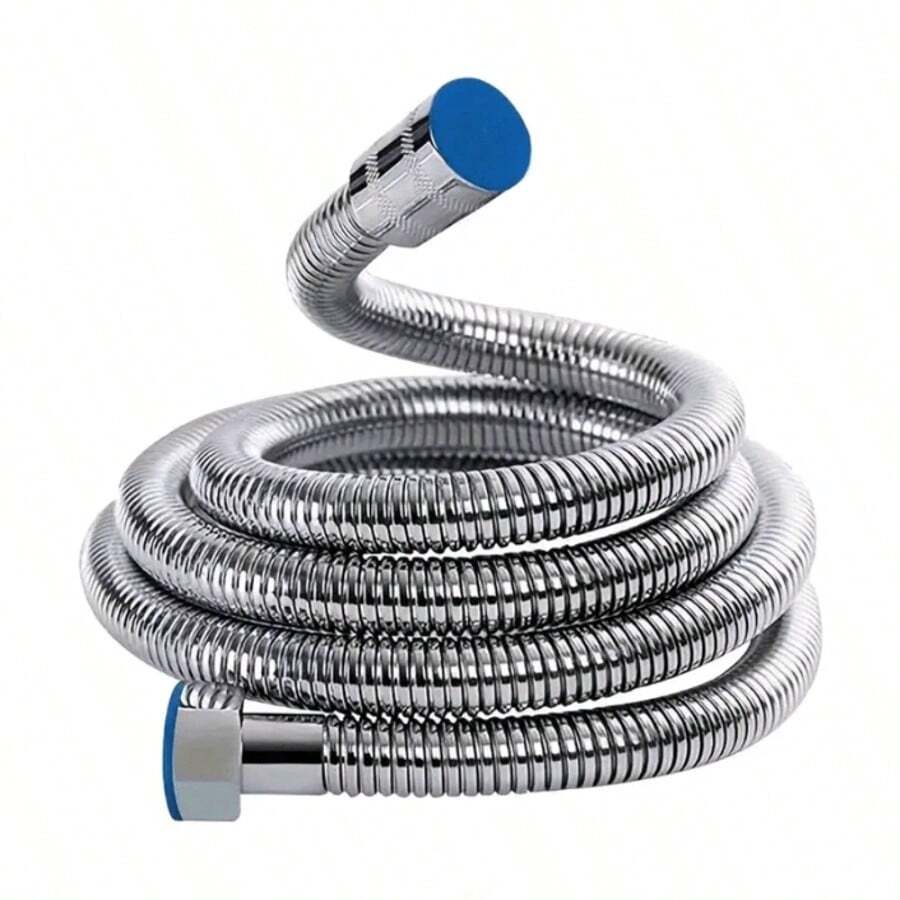 1 PC Shower Hose, Stainless Steel Shower Head Hose, Bathroom Rain Shower Head Pipe, Water Heater Inlet Hose, 1.5/2/3 Meters Of Reinforced Pipe