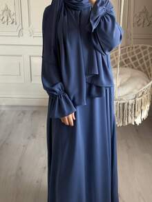 1pc Hijab Nida Fabric, Skin-Friendly & Breathable, Suitable For Women To Wear Casually In Any Occasion, Abaya