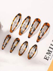 1 قطعة مشبك شعر بطبعة نمر بلون كهرماني فينتاج، اكسسوار شعر، مشبك شعر، مخلب شعر، مشبك شعر