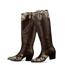 WEIDE Women Knee-High Boots - Brown - View 8