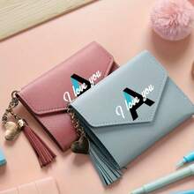 1pc Fashion Tassel Tri-Fold Women's Wallet, Short Card Holder, Cute Coin Purse, Small Wallet, Clutch, Fashion Handbag, Birthday Gift, Christmas Gift