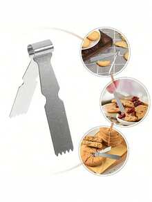 1/2/3/4/5/6件多功能不锈钢核桃酥夹、糕点夹、花生酥和面包模具、糕点制作夹、厨房烘焙工具夹、方便耐用、易于清洁、烘焙配件、厨房小工具 - 彩色 - 查看 13