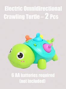Quderbel Baby Krabbel-Spielzeug, allradgetriebenes elektrisches Spielzeug zur Förderung des Krabbelverhaltens für Neugeborene von 0-3 Jahren, Krabbel-Training und intelligente Bildung