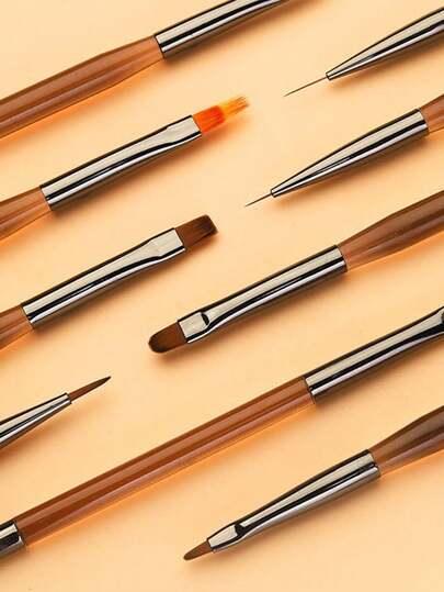 Bộ 4 cọ vẽ móng chuyên nghiệp - Bút vẽ chi tiết, cọ kẻ mắt, bộ cọ trang điểm | Bộ dụng cụ vẽ màu và thiết kế móng chuyên nghiệp - Bao gồm bút vẽ + bút kẻ mắt + cọ vẽ chi tiết | Bộ cọ trang điểm móng chuyên nghiệp - Bao gồm bút vẽ + bút kẻ mắt + cọ vẽ chi tiết