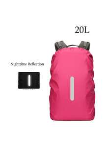 防水背包雨罩、反光雨罩、户外运动背包雨罩、反光防水罩、户外夜间反光罩、自行车可折叠防尘罩袋、露营和徒步旅行配件反光、防尘、防盗、透气、紧凑，适合骑自行车、徒步旅行、露营、旅行和户外活动 - 圣诞节、万圣节、母亲节、新年和感恩节的完美礼物 - 彩色 - 查看 18