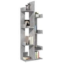 Libreria Larryhot Grigio Cemento 48x25,5x140 cm Legno ingegnerizzato, resistente e durevole, facile da montare, stile decorativo, adattA, Per riporre soprammobili, statuette, libri, piccoli oggetti, ecc. - Grigio - Visualizzare 3