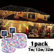 Luces de hadas LED solares para exteriores, luces de Navidad con 8 modos, luces de hadas de alambre de cobre, a prueba de agua, para decoración de jardín, fiesta, árbol, patio