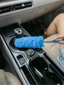 1pc Extendable Car Duster Cleaning Tool - Anti-Static Brush For Cleaning Dashboard, Windows And Windshield | Multifunctional Car Cleaning Kit - one-size - View 13