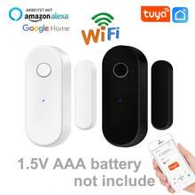 Tuya WiFi Door Window Detector Smart Life APP Remote Control Notification Alarm Sensor Compatible With Alexa Assistant