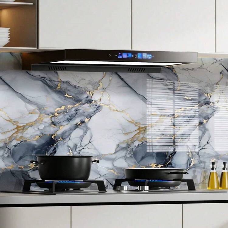 1 rollo de papel tapiz autoadhesivo brillante, papel tapiz adhesivo para pelar y pegar, superficie de trabajo, piso, gabinete, armario, renovación del gabinete de TV, decoración del hogar, renovación de la pared de fondo, pegatinas estéticas, decoración de pared, decoración de habitación, decoración de la casa - Azul - Añade 5