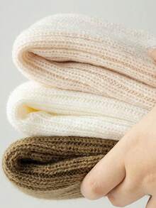 1 Pair Women's Versatile Sock Liners, Soft & Breathable Warm Leg Warmers For Winter Christmas Gift - Multicolor - View 6