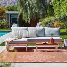 Outdoor/Indoor Throw Pillows, 18x18 Square Pillows With Inserts Bed, Couch, Sofa & Patio Furniture (Set Of 2, Monstera Blue), Decorative Pillows - 黑白人字紋 - 查看 5