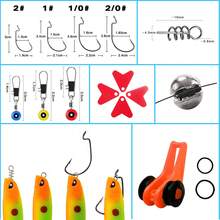 187pcs Fishing Accessories Kit Set Including Fishing Hooks Sinker Weights Fishing Set With Tackle Box - 187Pcs Set - View 6