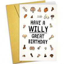 1pc Fun And Creative Birthday Cards, (6.5"X4.5"), Birthday Gifts For Girlfriends, Wives, Women, Unusual Items, Perfect Birthday Gifts For Colleagues, Family, Small Business Supplies (Envelopes, Greeting Cards), Christmas (Random Color, Random Style)