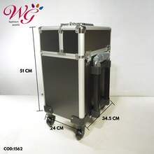 MALETIN CHICO CON RUEDAS - Negro - Ver 4