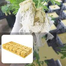 1 Set de macetas sin tierra - Fieltro transpirable y estera de lana de roca, adecuado para jardinería interior, hidroponía, aeroponía, sin necesidad de fertilizante - Regalo de Navidad