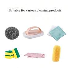 1pcDish Soap Press Dispenser – 2-In-1 Sink Soap Box With Sponge Holder, Kitchen Liquid Pump ﻿