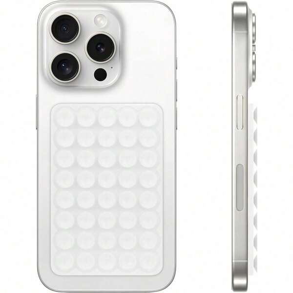 Silicone Suction Cup Phone Case Mount Double Sided, Hands-Free Strong Grip Holder For Selfies And Videos,Silicon Sticky Phone Grip With Higher Suction Power For Cell Phone Light Pink Compatible With IPhone, Android Phone, Gift For Birthday, Family, Friends Phone Holder Phone Stand Phone Accessories