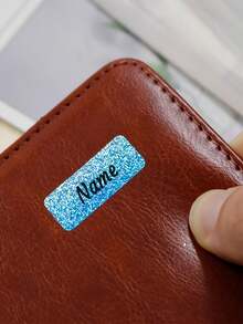 50/100/500pcs Customized Shiny Name Label Stickers, Personalized Stickers, Name Stickers, Kids Stickers, Customized Water Bottle Stickers, Daycare Labels, Customizable Birthday Gifts, Stationery Stickers, Camping Labels - Multicolor - View 3