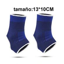 Tobillera transpirable y que absorbe la humedad Protección para el tobillo en actividades al aire libre Tobillera deportiva Manguito para la articulación del tobillo - Azul - Ver 5
