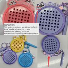 1pc Creative Cartoon Cat Magnetic Steel Ball Painting Board Keychain, Practical Bag Pendant Magnetic Steel Ball Painting Board Keychain, Fun Stress Relief Toy