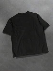 Horror Homies Graphic Tee,Casual Soft 220g Pure Cotton Short-Sleeve T-Shirt - màu đen - Xem 2
