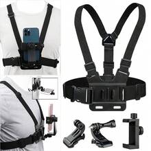 2PC Chest Mount Harness Strap Phone Holder Action Camera POV For Mobile Phone EM - Black - View 1