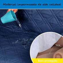 ¡RecomendadoFunda Sofá Reclinable Acolchada Reversible, Funda de Sofá Acolchada Impermeable para Sala de Estar, Protector Lavable para Niños, Perros y Mascotas (Azul Oscuro)¡Top de Temporada - azul oscuro - Ver 4