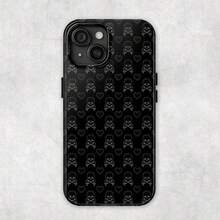 Blue Skully |     Skull N Crossbones Y2K Emo Goth Aesthetic Tough Phone Case - 混色5 - 查看 2