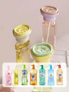 1pcDish Soap Press Dispenser – 2-In-1 Sink Soap Box With Sponge Holder, Kitchen Liquid Pump ﻿